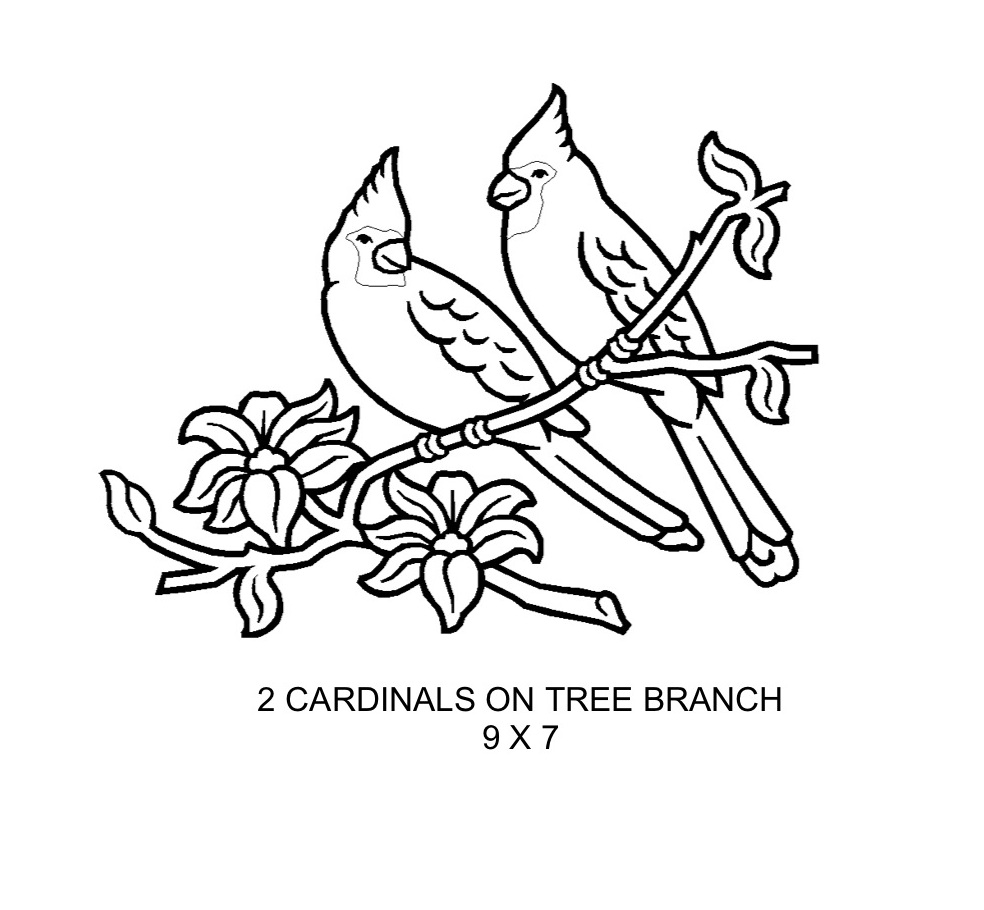 2 Cardinals On Tree Branch
