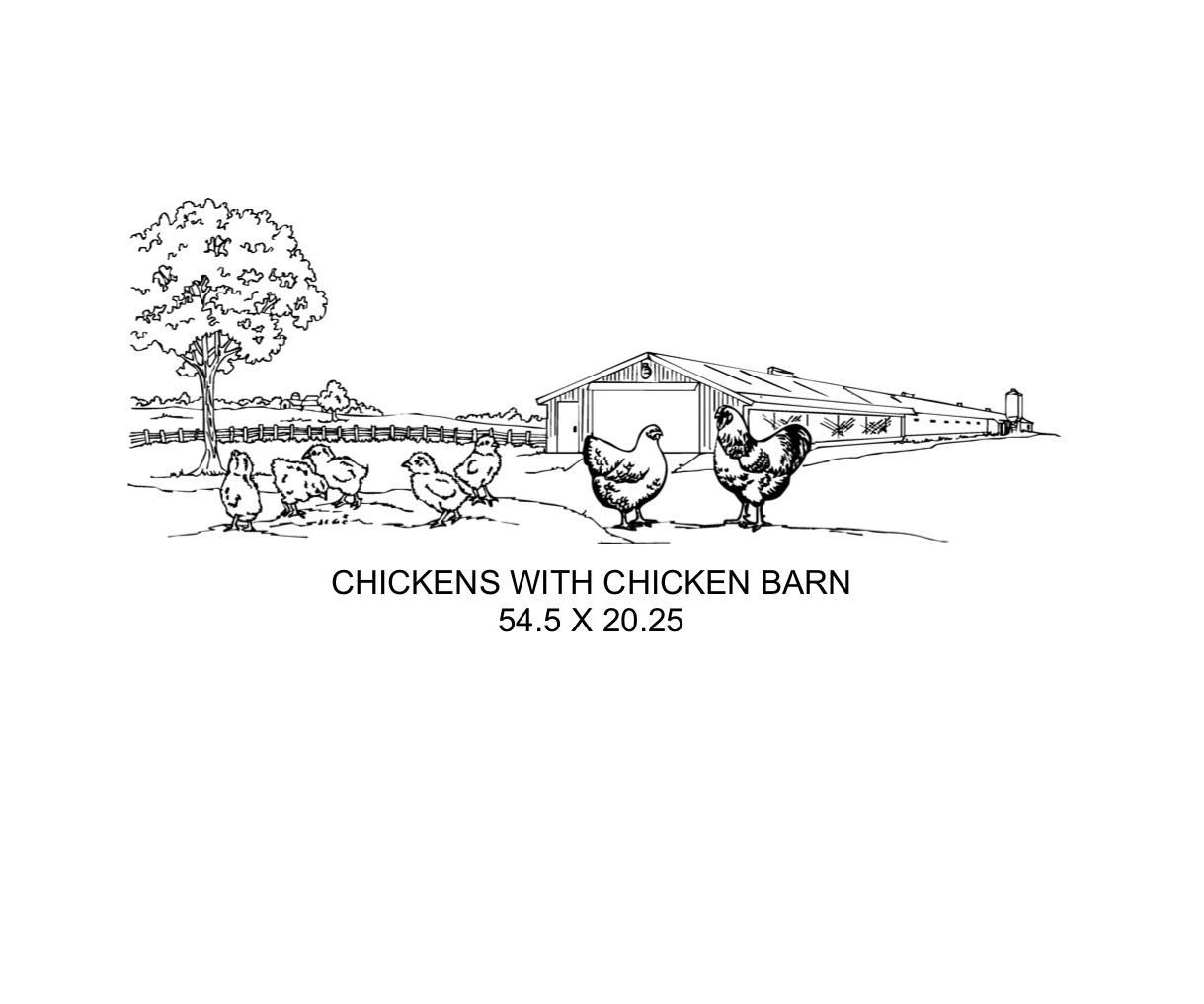 Chickens With Chicken Barn