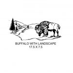 Buffalo With Landscape